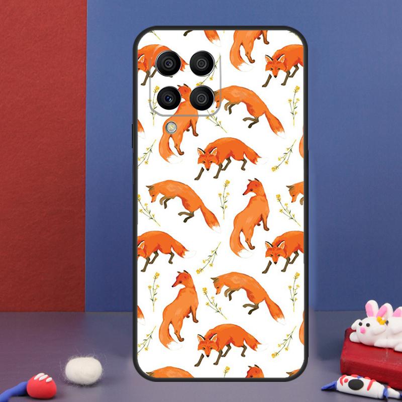 Cartoon Foxes Animal Case For Samsung Galaxy M16 M06 M36 M56 M15 M11 M31 M21 M53 M13 M32 M52 M35 M55 M14 M34 M54