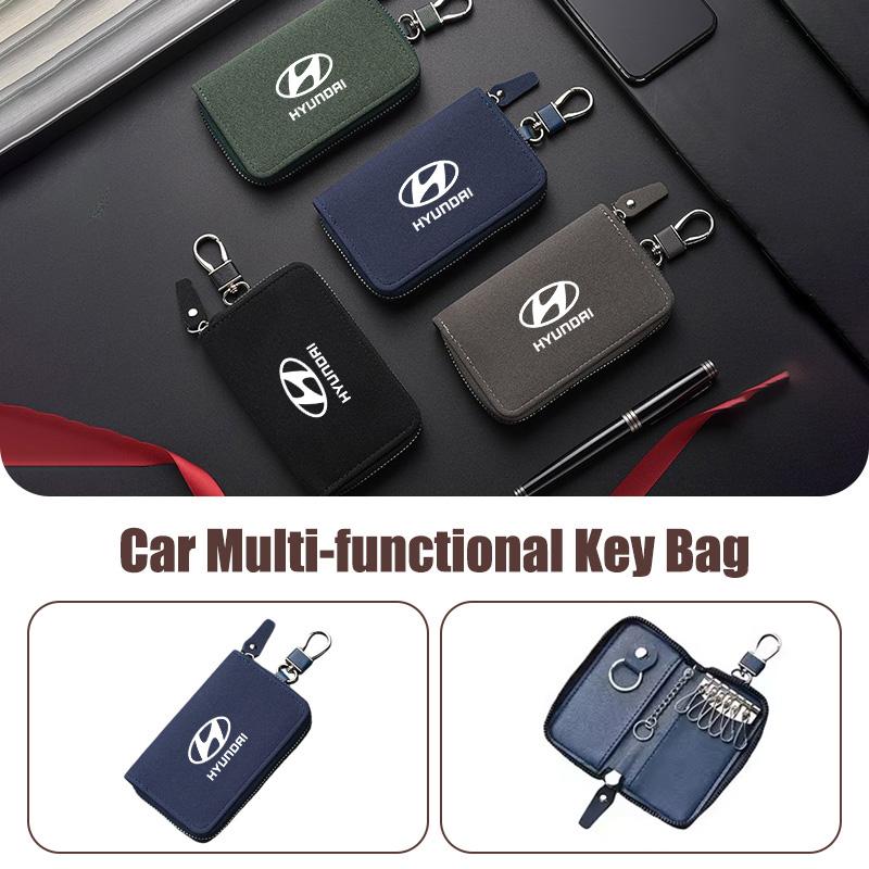 RFID-Blockierender Autoschlüssel Signalblocker Tasche Mehrfarbig Diebstahlsicherer Reißverschluss Schlüsseltasche Für Hyundai I10 I20 I30 Tucson Accent jh9