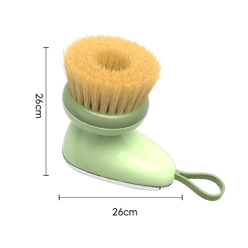 Spülschwammbürste mit Seifenspender Nachfüllbarer Topf Spülbürste Effizientes Reinigungswerkzeug für Heimküche
