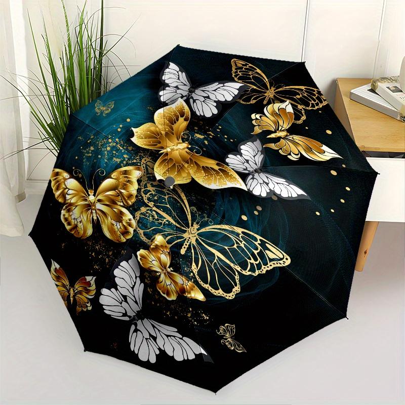 

Golden Butterfly Wall Art Decor, Elegant Home Decorations for Living Room, Bedroom, Office, or Kitchen, Unique Gift Idea for Her or HimUmbrella, Cute