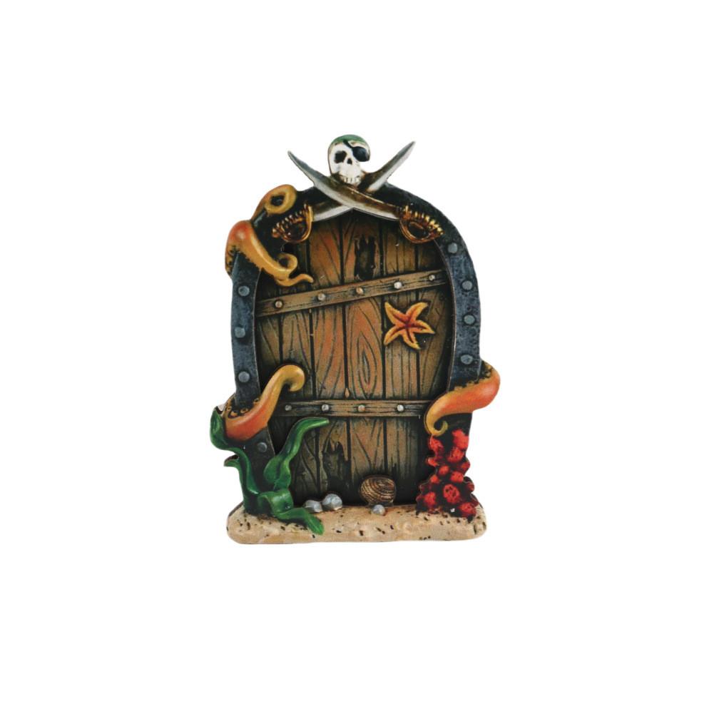 Rustieke Boerenhuis Feeendeur Decoratie Met Houten Ambachtelijke Figuurtje Voor Huis Woonkamer Accent