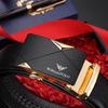WILLIAMPOLO Men's First Layer Cowhide Automatic Buckle Belt