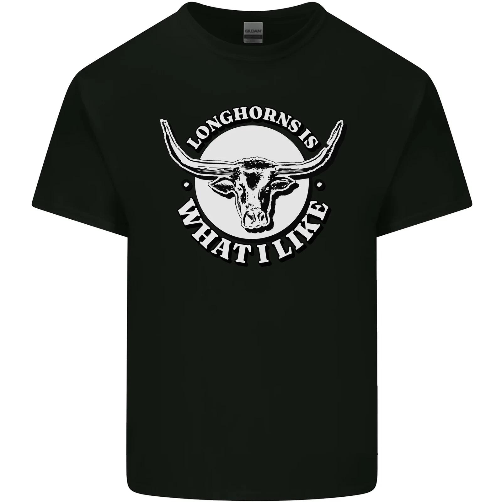 

Longhorns is What I Like Cow Cattle Kids T-Shirt Childrens XL