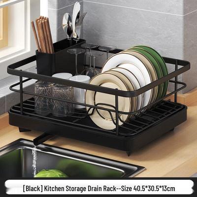 Zhaoran Black Countertop Dish Drying Rack