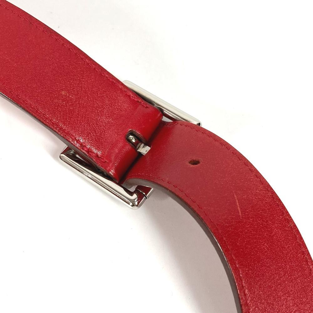 HERMES Van Quatre PM Crossbody Pochette Shoulder Bag Leather Red