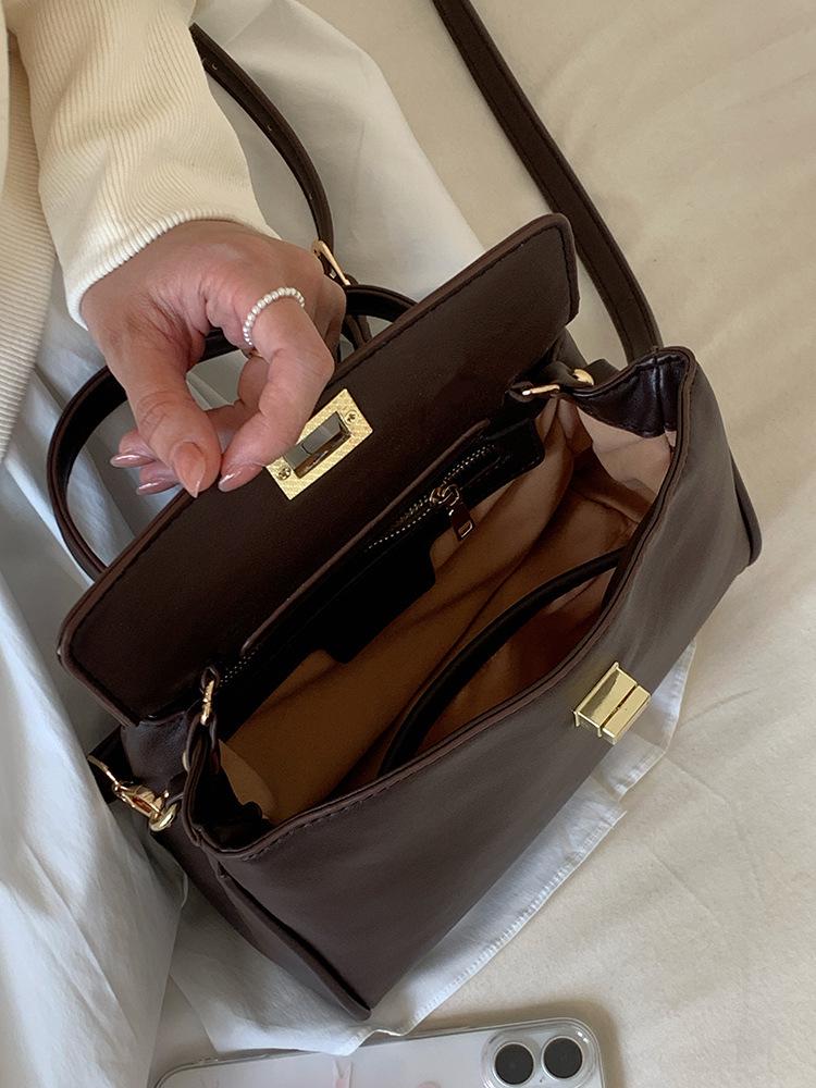 2025 Women's Fashion PU Leather Handbag: Versatile Square Shoulder & Crossbody Bag