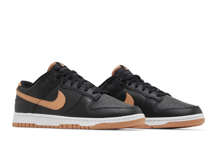 Nike Dunk Low Black Amber Brown Men's Sneakers