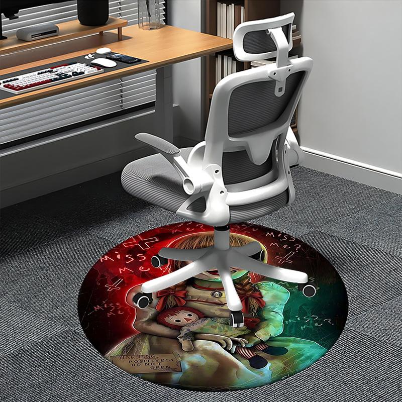 

Annabelle ,Horror Doll Chair mat Round Rug-Office carpet , Machine Washable , Non-slip , Suitable for Living Rooms , Bedrooms , Entryways , 80cm by 80cm