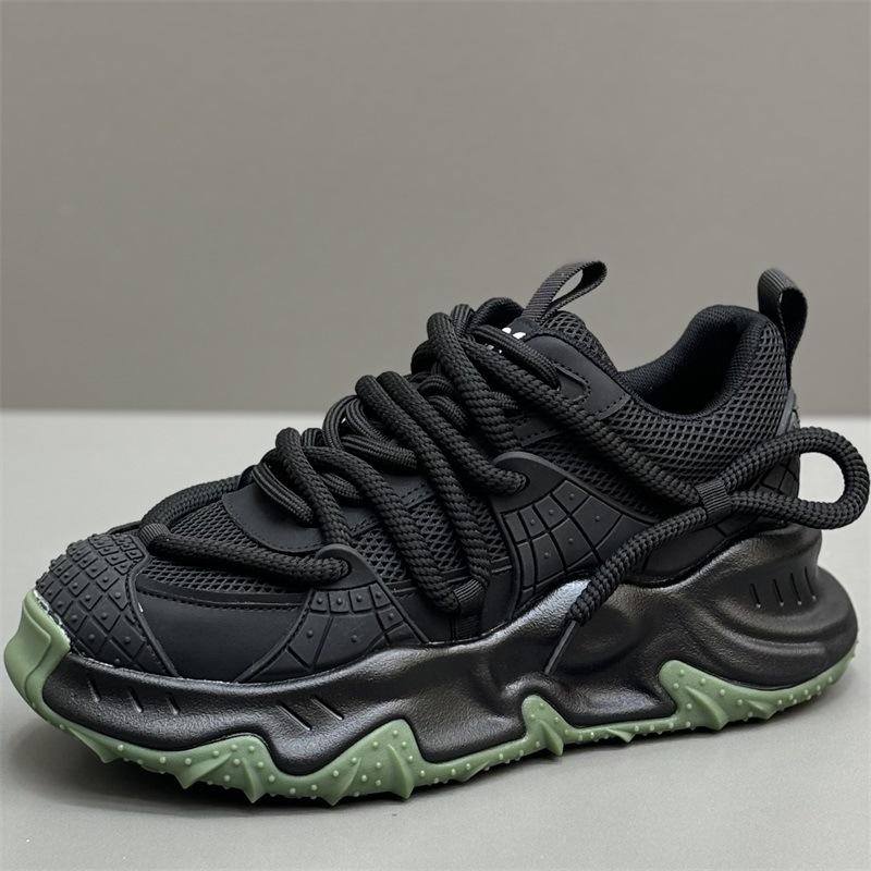 Scarpe casual traspiranti di alta gamma europee per primavera/estate, scarpe platform da papà, scarpe in mesh, cds