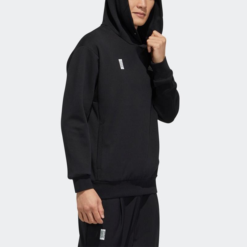 Adidas Printed Sports Pullover Hoodie Men Hoodie Black GP0912