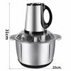 ZISIZ Stainless Steel Electric Meat Grinder & Food Chopper