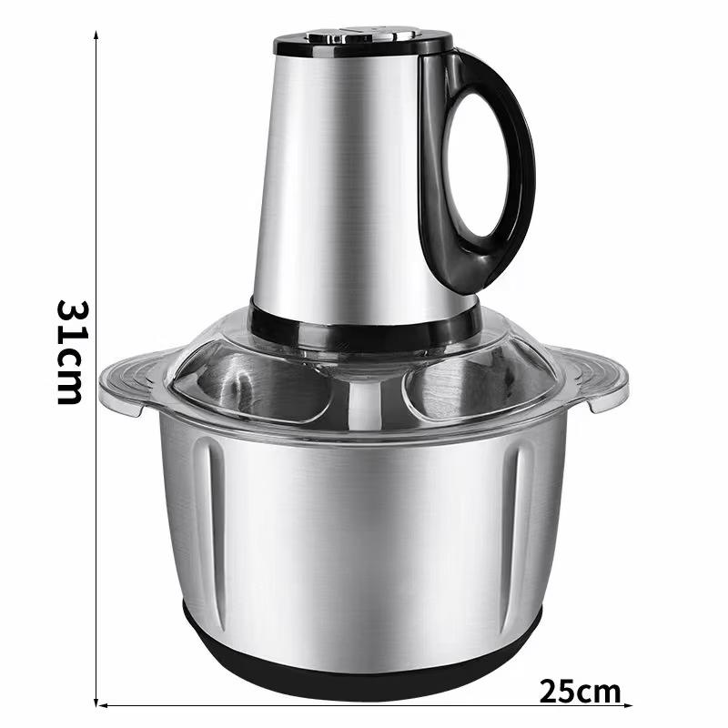 ZISIZ Stainless Steel Electric Meat Grinder & Food Chopper