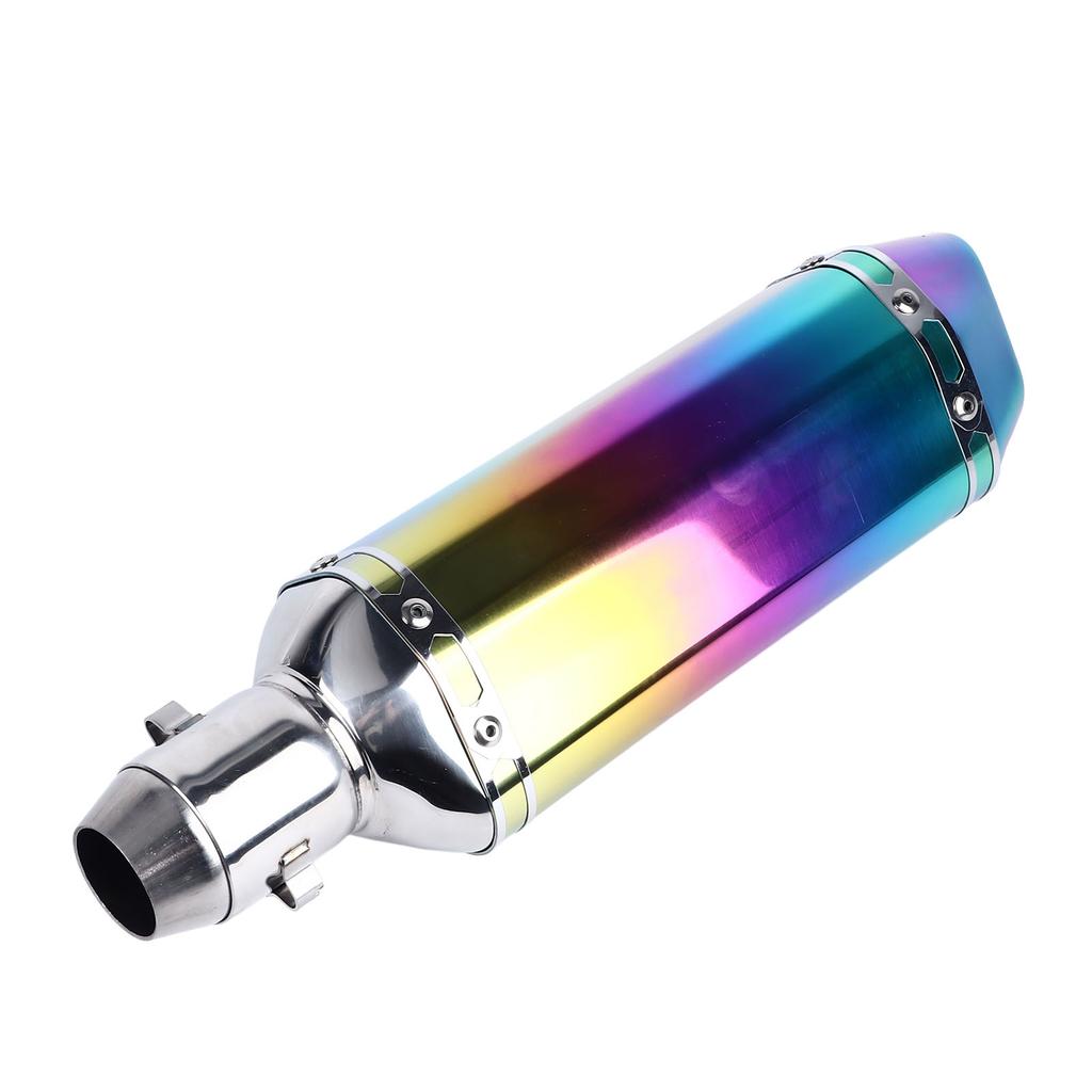 Motorcycle Exhaust Tip Pipe Large Displacement Stainless Steel Colorful Case Universal Outlets End Tailpipe for 51mm