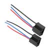 2 Pcs H4 HB2 9003 Headlight Wiring Harness Sockets 3 Pin Adapter Heat Resistant 12V