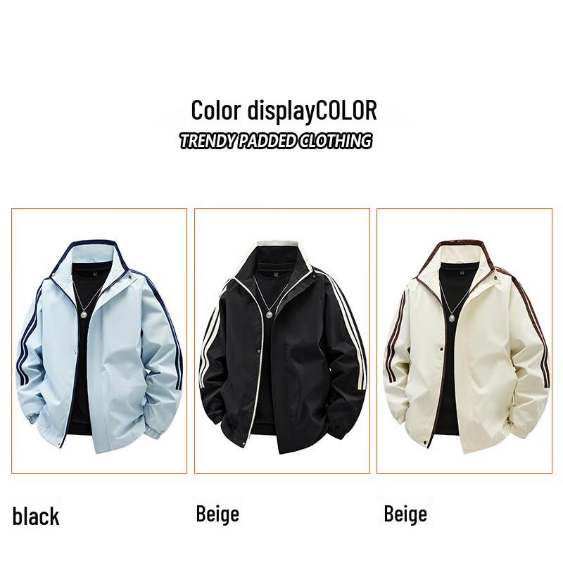 JEANSWEST Men's Casual Stand-Collar Jacket