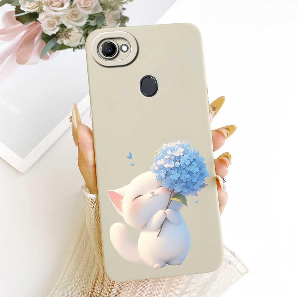 Beautiful Flowers Case For Oppo F7 Case CPH1819 CPH1821 Soft Silicone Fundas Phone Cases For Oppo F7 F 7 4G Cover Fundas