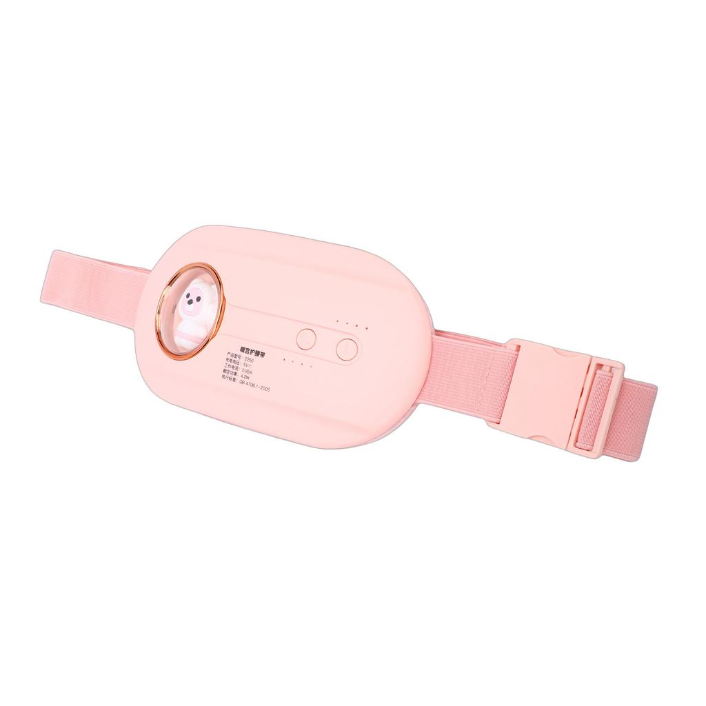 Portable Heating Pad Cordless Massage Electric Uterus Heating Belt with Adjustable Strap Temperature Control