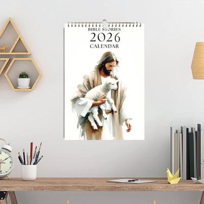 2026 Wall Calendar 2026 Christian Calendar Hangable Planner Wall Decoration For Daily Planning Home Workplace Classroom Dorm