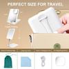 Travel Makeup Mirror with Light Tripple Folding Vanity Mirror with Lights 3 Colors Lighted Makeup Mirror 1500mAh Rechargeable M