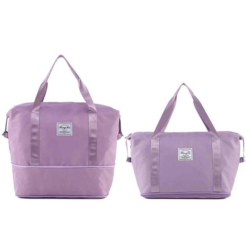 Women's Portable Travel Bag: Lightweight, Large-Capacity Sports & Fitness Bag for Short Trips