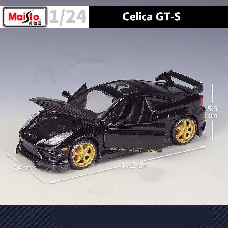 xmwcj1 Maisto 1:24 Toyota Celica GT-S Alloy Miniature Car Model Diecast Metal Scale Car Model Collection Children Toy Vehicles Gift