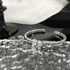 Thai Silver Retro Retro Cartoon Open Bracelet Trendy Fashion Cold Wind Simple Personality Student Fresh Bracelet