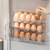 1/2/3Pcs Refrigerator Egg Storage Box Fridge Egg Holder Case Space-Saving Egg Organizer Container Kitchen Desk Organizer 10 Grid