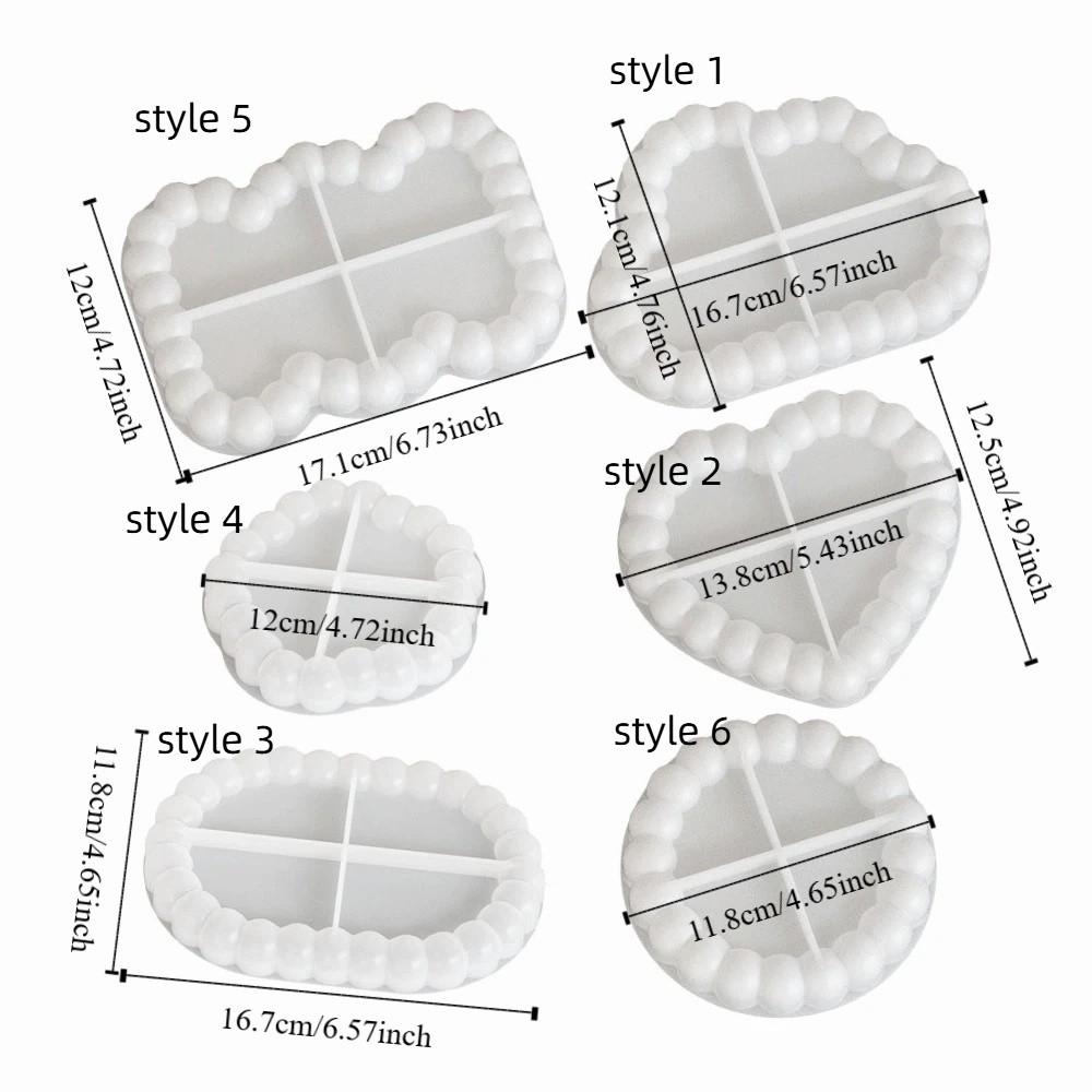 DIY Coaster Silicone Mold Round Gypsum Tray Mold Creative Gift Casting Mold Home Decoration