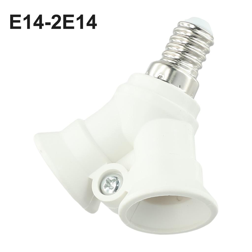E14 auf 2E14 Schraubglühbirnenfassung Doppelfassung Lampenadapter Splitterwerkzeug UK