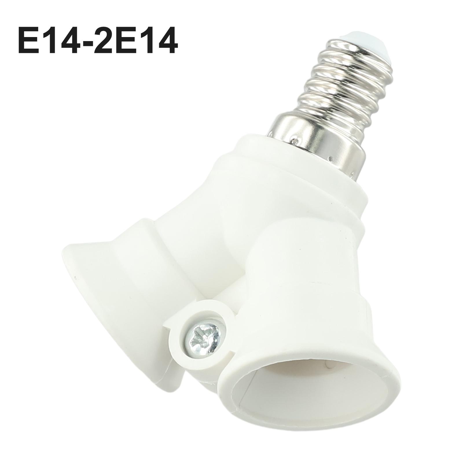 

Патрон для лампочки E14 на 2E14 с винтовым цоколем, двойной фитинг, адаптер для лампы, разветвитель, инструмент, Великобритания