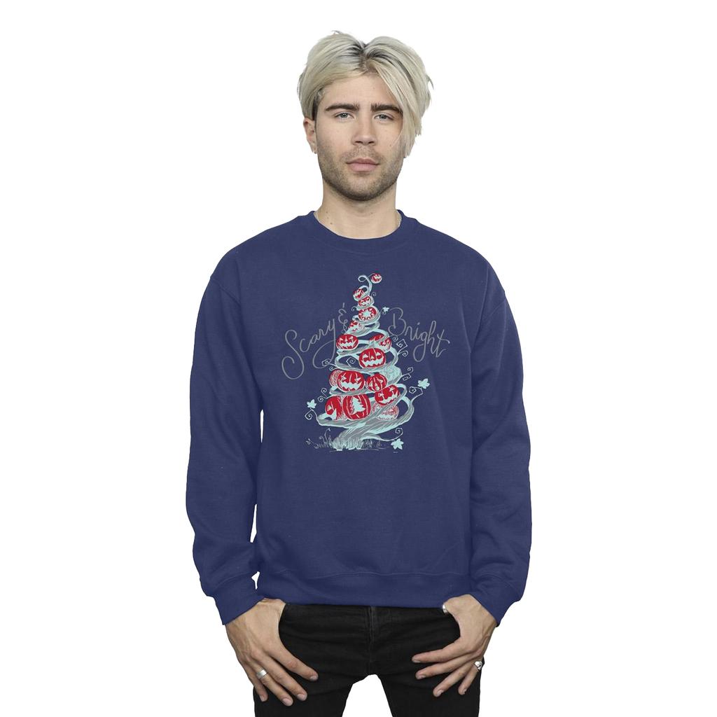 Disney Mens The Nightmare Before Christmas Scary & Bright Sweatshirt