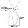 Stainless Steel African Map Hip Hop Couple Pendant Necklace - Titanium Steel European American Fashion Design