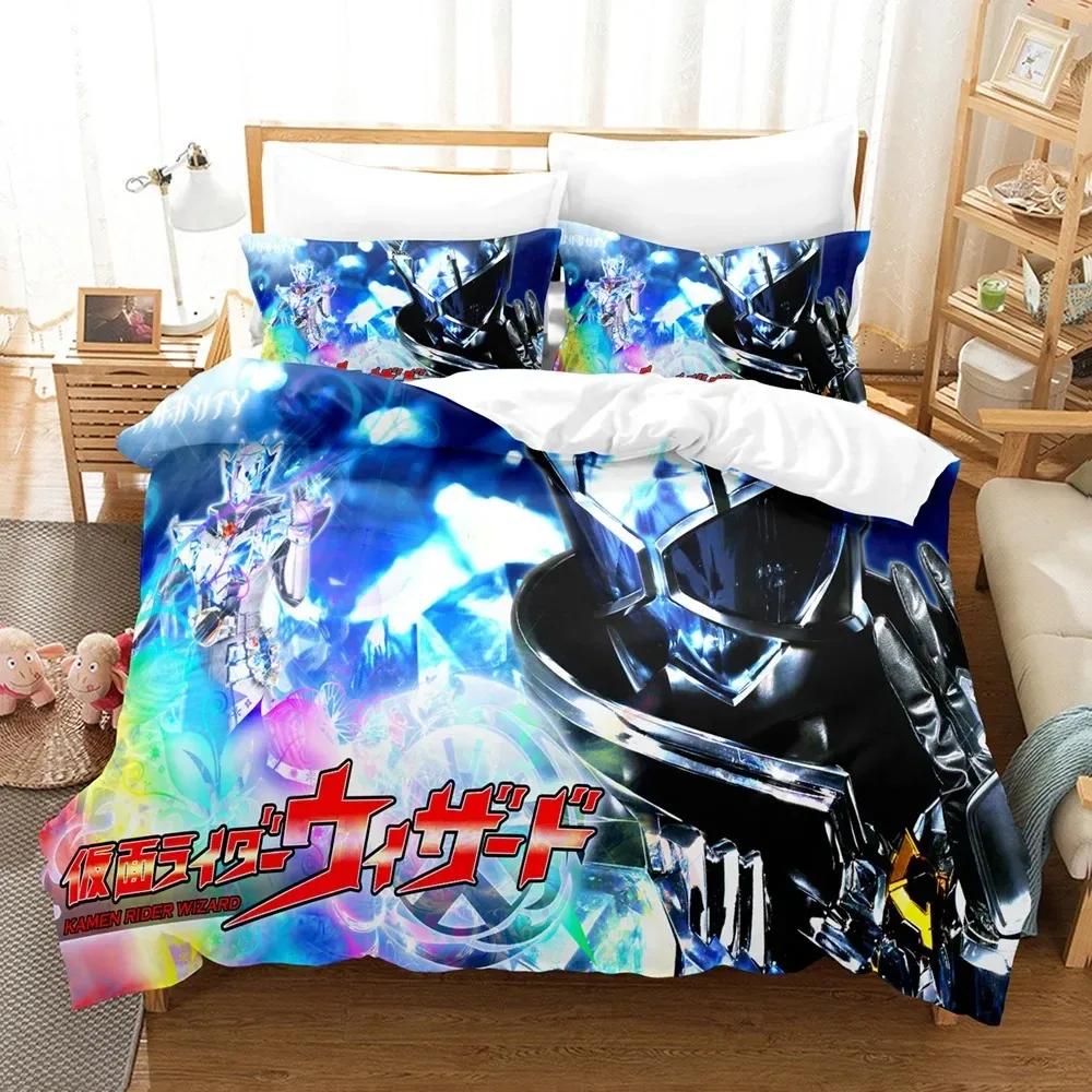 Kamen Rider Sängkläder Påslakan Örngott bekvämt Täcke Sängklädesset King Size Sängklädesset Hemtextil