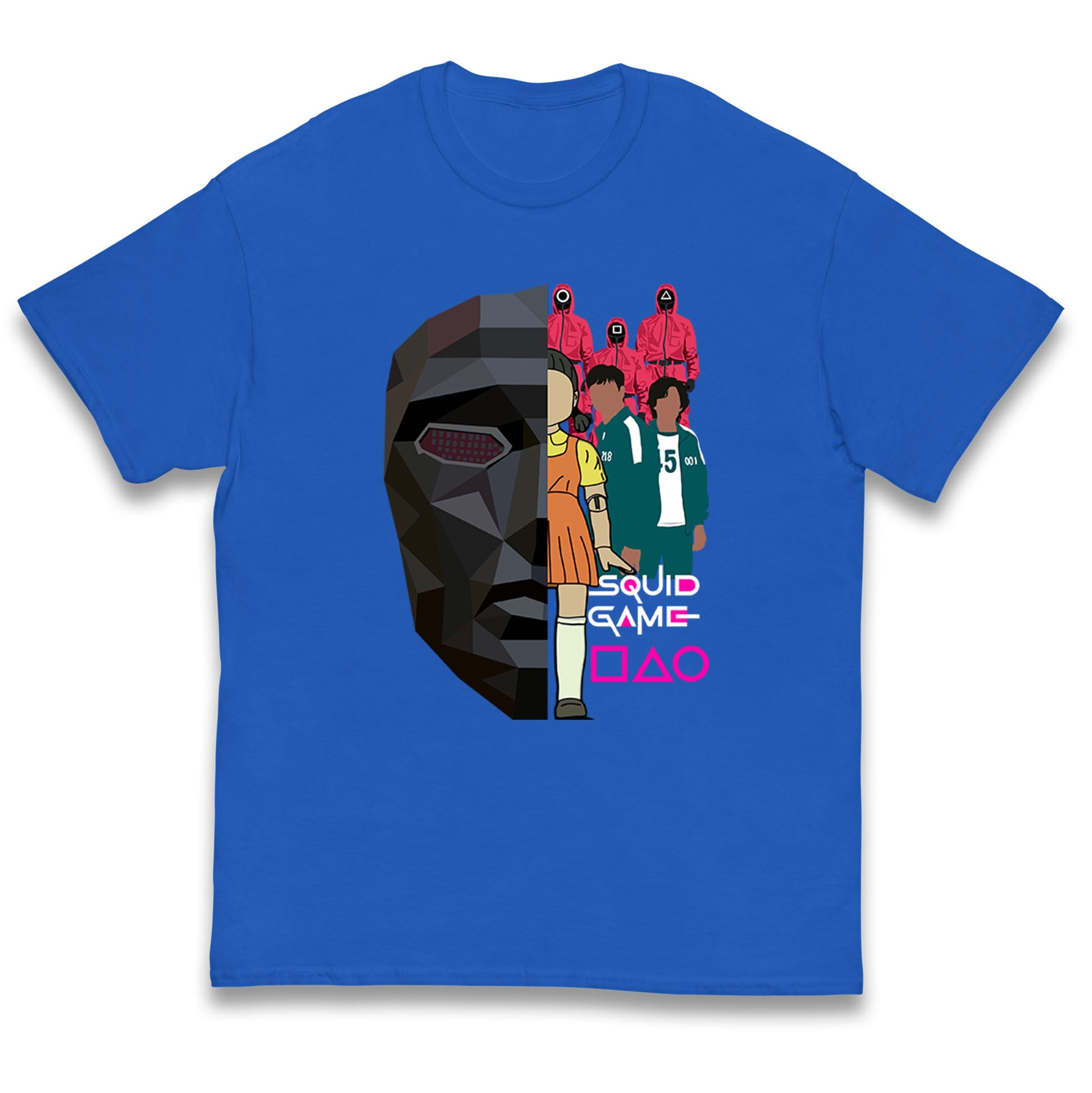 Squid Game Abstract Characters kids T Shirt 130