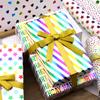 Multipurpose Vibranting Birthday Party Wrapping Paper Set Unique Designs Small Rolls for Presents Craft Supplies
