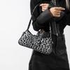 French Style Underarm Bag For Women Brown Black Leopard Handbag Clutch Bag Female Vintage PU Leather Crossbody Bags Versatile