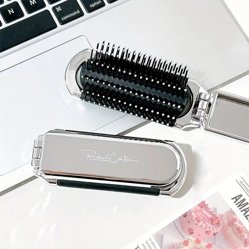 Portable Comb Airbag Air Cushion Comb Ladies Special Simple Fashion Comb Mirror One Folding Small Comb For Travel Outdoor