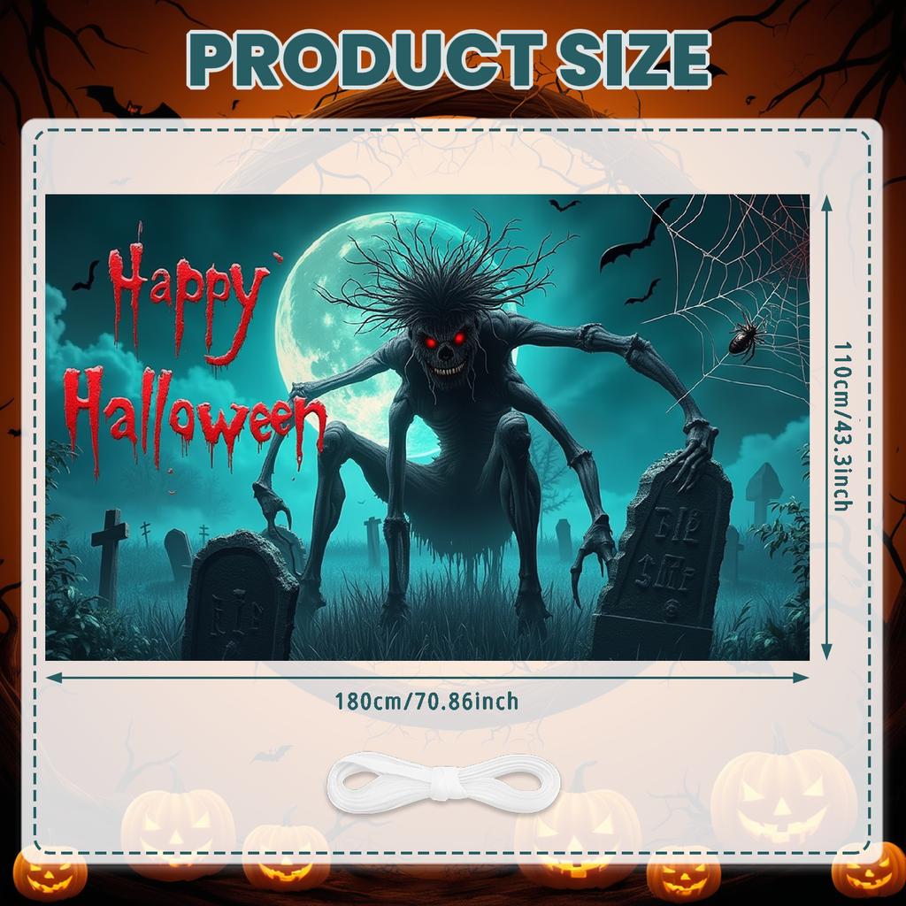 Halloween Decor Scary Details Holiday Decoration Spooky Prop Creepy Cartoon Haunted Scene For Holiday Celebration Spooky Themed