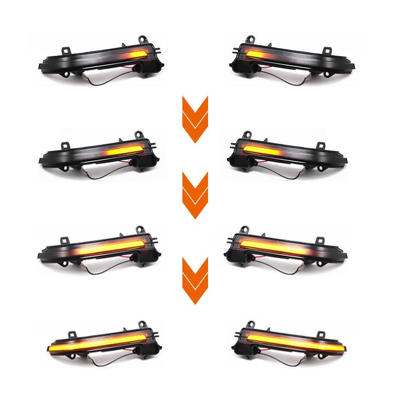 

BMW 1-4 Series F20 F22 F30 X1 Rearview Mirror Sequential Turn Signal Light. Aviation Aluminum