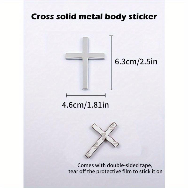 1 buc Autocolant Metalic Cruce pentru Bară de Protecție Auto, Decor Spate, Husă de Protecție Împotriva Zgârieturilor pentru Mașină