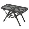 Yamazen Campers Collection Toughlight Action Table Mini, Folding, Two-Height Outdoor Table, TAT-5630(MBK)