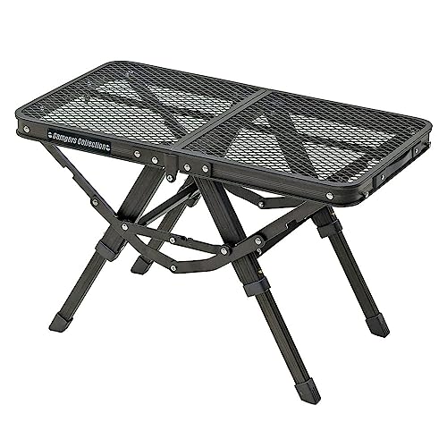 

Yamazen Campers Collection Toughlight Action Table Mini, Folding, Two-Height Outdoor Table, TAT-5630(MBK)
