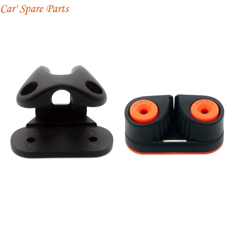 Y4UA Boat Cleats Bearing Carbo Cleat Portable Marine Line Cleats Kayak Accessories Wire Rope Fairlead for Canoe