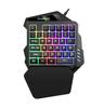 61-Key RGB Wired Gaming Keyboard & Mouse Set, Non-mechanical Membrane, Black & White, with Seven-Color Mini Backlight
