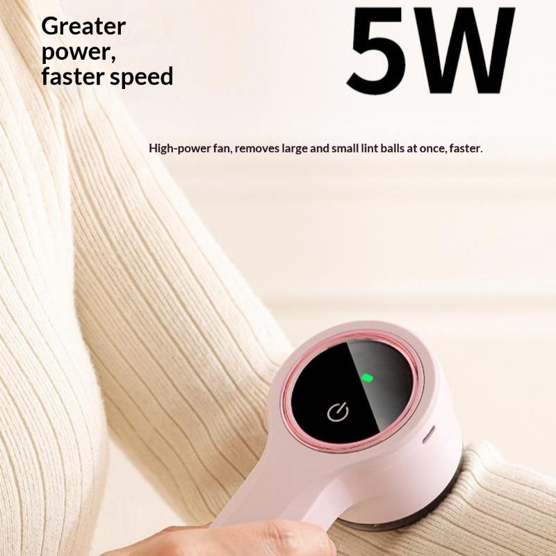 1 Set Electric Lint Remover USB Rechargeable LED Display Portable Fabric Shaver for Home Clothes Pill Fuzz Removal