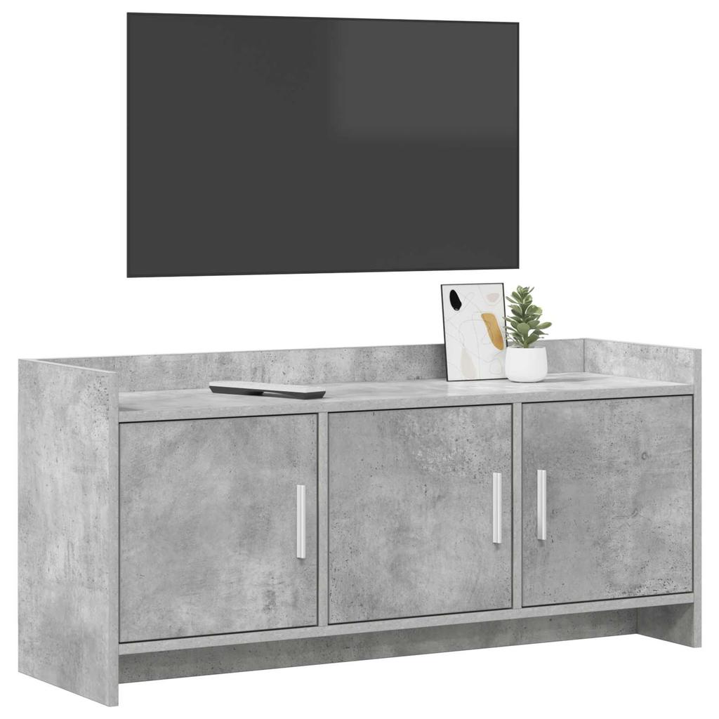 TV Cabinet 102 x 33 x 47 cm Concrete Grey Particleboard