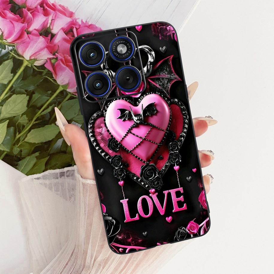 6.7" For Motorola Edge 70 Phone Case Luxury Dragon Cartoon Cover Soft Black Silicone Shell For Motorola Edge70 Moto X70 Air Etui