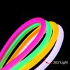 Round LED Flexible Strip Light 220V SMD 2835 RGB LED Neon Light flex tube 120led IP68 Waterproof rope string lamp EU Power plug