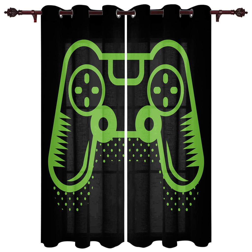 Video Game Art Handle Decoration Window Curtain for Living Room Bedroom Drapes Home Decor Kitchen Blinds Curtains
