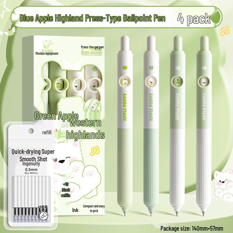 Adorable Cat Face-Changing Pen: Creative Q&A Wind-Up Head Pen, Perfect for Primary Students - Black Ink, Pack of 20